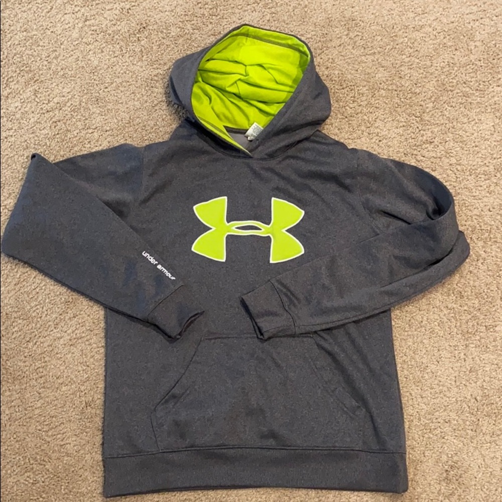 Under Armour gray hooded sweatshirt hoodie M Med